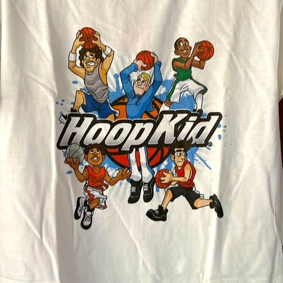 Hoop Kids S/S Youth Basketball Theme Tee - Picture 2 of 4